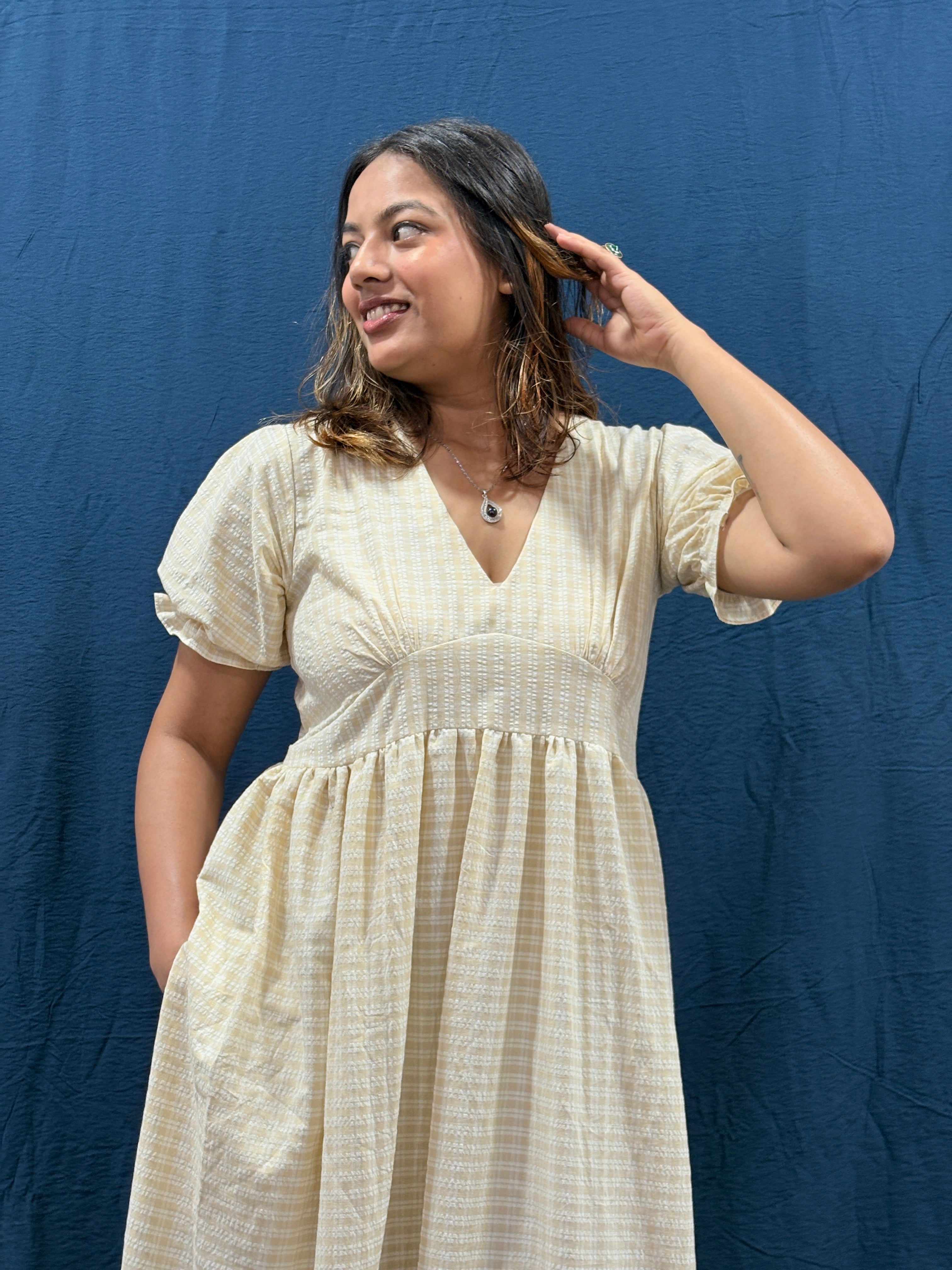 Gingham Maxi Dress