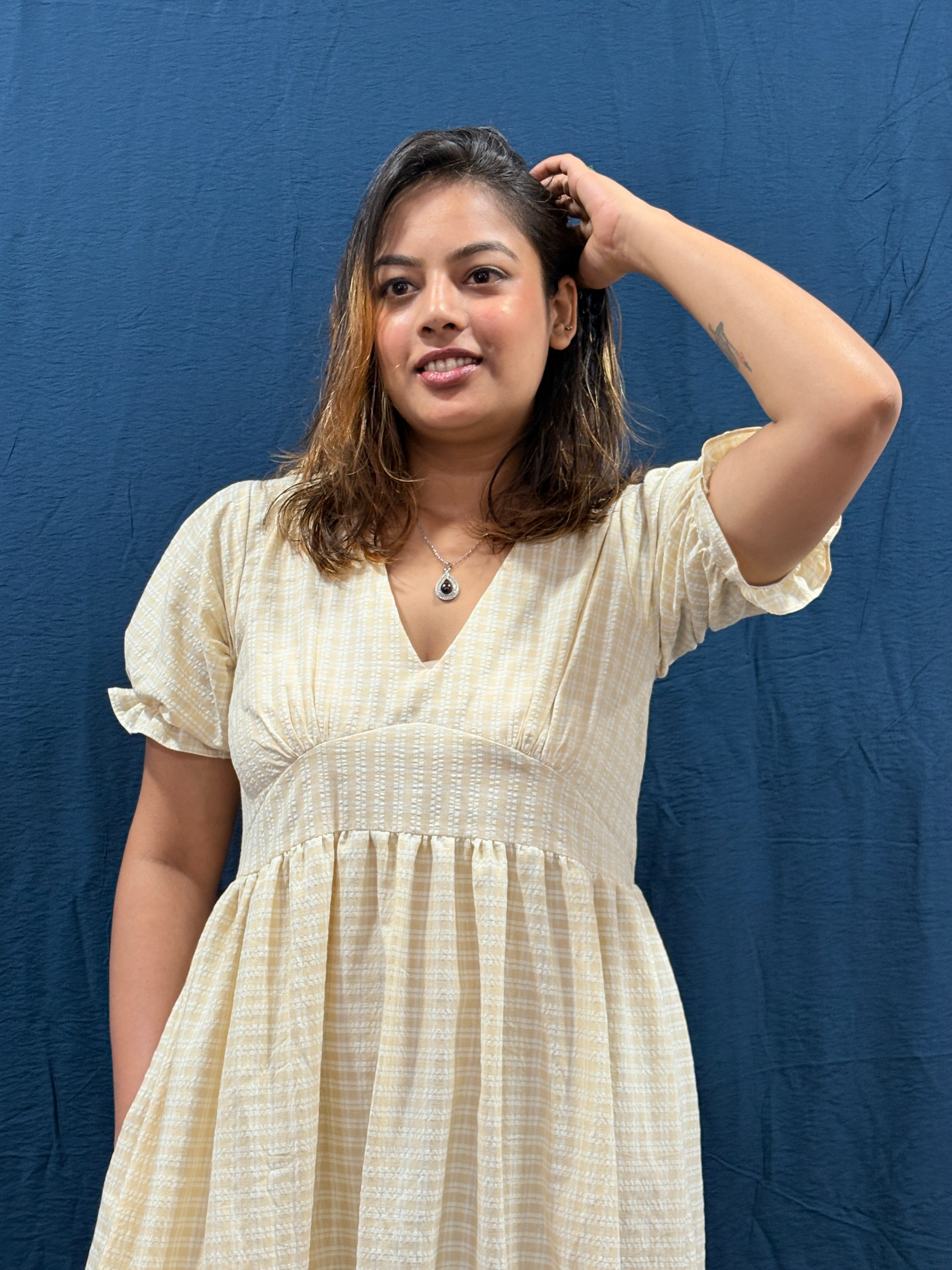 Gingham Maxi Dress